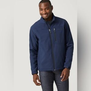 Free Country Men’s Softshell Jacket - Size L - Water Resistant - Navy Blue